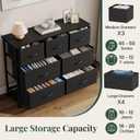 HAPPYMONT Fabric Dresser for Bedroom with 7 Drawers, Chest of Drawers