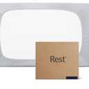 REST® Evercool®+ Fitted Sheet, Twin XL Size, Light Gray, 13" Deep (up to 15’’), Breathable Bedding for Hot Sleeper and Night Sweats, Bed Sheet with Ionic+ Self-Cleaning Silver Yarn for Sensitive Skin