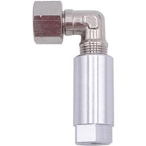 Fuel Rail Pressure Gauge Adapter Compatible with Ford Service Port Schrader Valve Adapter Silver