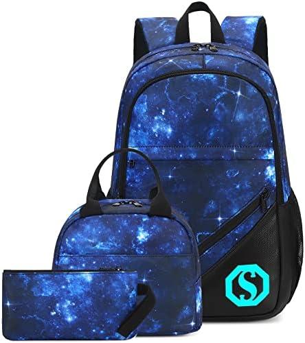 School Backpacks Girls Bookbag Cute Lightweight Backpack Kids Lunch bag and Pencil case