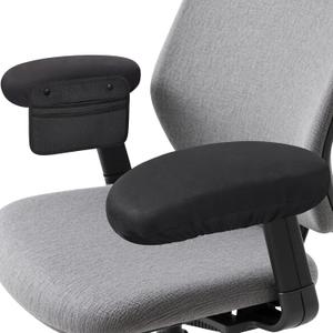 Virelis Office Chair Arm Covers with Soft Sponge Padding & Armrest Organizer, Removable & Washable Arm Rest Cover with Chair Pockets  Comfortable, Durable Covers for Office and Desk Chairs