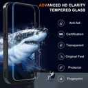 RMOCR Case for iPhone 17 Phone Cover with Screen Protector,Military Grade Heavy Duty Shockproof PhoneCase with Wrist Lanyard Strap,2025 Black Matte