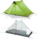 LANSHAN Ultralight Tent 3-Season Waterproof Backpacking Tent for 2 Person Camping, Climbing, Hiking, Travelling, Mountaineering, 2-Person, Green