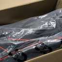 EKR Tacoma Car Seat Covers Custom Fit for Toyota Tacoma (Petrol) 2024 2025 2026 DoubleCab/CrewCab SR/SR5/TRD Sport/TRD Off-Road/Limited -Truck Seat Covers Full Set,Faux Leather(Black with Red Trim)