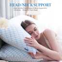 WOLKI King Size Pillows Set of 2 Shredded Memory Foam Pillows 2 Pack, Adjustable Firm Pillow for Side Sleepers, Back, Stomach, Hot Sleepers (20x36)
