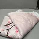 Girls Cherry Blossoms Fleece Blanket Women Floral Sakura Flowers Branch Sherpa Throw Blanket for Bed Sofa Couch Decor Pale Pink Floral Plush Blanket Soft Japanese Spring Fuzzy BlanketThrow 50"x60"