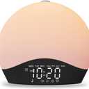 Sunrise Alarm Clock White Noise Sound Machine with 25 Soothing Sounds, 17 Night Lights, Bluetooth Speaker, Wake Up Light Alarm Clock for Bedrooms, Heavy Sleepers, Ideal Gift for Baby, Kids, Seniors