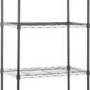 Amazon Basics 5-Shelf Multipurpose Adjustable Steel Garage Shelving Unit, Storage Rack for Kitchen, 200 lbs Per Shelf, Easy Assembly, 13.4"D x 23.2"W x 60"H, Black