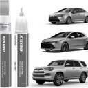 4 x KIKIMO for Toyota Touch Up Paint(Classic Silver Metallic(1F7(Include 2UF))), 0.41 Fl Oz (EXP 11/21/29)