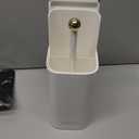 Esdallina Automatic Lifting Makeup Brush Holder with Lid Dustproof Cosmetic Organizers for Vanity-White