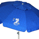 AMMSUN Beach Umbrella, 45" Inch Length, Portable Heavy Duty Sun Outdoor Umbrella, UV 50+ Protection, Carry Bag for Patio, Pool and Garden, Blue