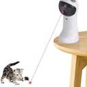 TBTeek Cat Toy Automatic Motion-Activated, USB Rechargeable, 5 Fun Patterns, Random Rotating Trajectory, 4 Speed Modes, Adjustable Light Angles for Indoor Cat Kitten Dog