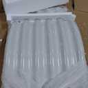 A ANLEOLIFE 12X3X1.5 ft Galvanized Raised Garden Beds Outdoor, Oval Extra Large Metal Planter Box for Planting Vegetables Flowers Herb, Anti-Rust & Easy-Setup, Antique White