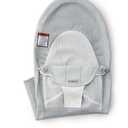 BabyBjrn Fabric Seat for Bouncer, Mesh, Silver/White