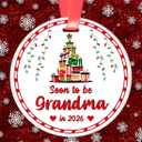 Elegant Chef Soon to Be Grandma in 2026 Christmas Ornament- Pregnancy Announcement Keepsake for Grandma