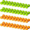 GoSports Official Foam Fire Blasters - 2 Pack Toy Blasters & Replacement Bullet Balls  Fun for Accuracy Games and GoSports Foam Fire Shooting Games (Green;orange)
