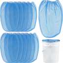 Master Elite 5 Gallon Paint & Liquid Strainer Filter Bag with Pure Blue Fine Nylon Mesh, Pack of 12 - Used in 5 Gallon Buckets, Disposable Filtering Bag, Elastic Top Opening - Hydroponics, Gardening