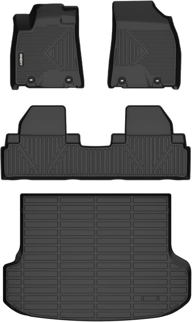 GINOWY-Floor Mats & Cargo Line for 2010-2015 RX, RX350 RX450h, All Weather Car Floor Mat RX350 RX450h Floor Liners, RX Cargo Mat, Rubber Mats Trunk Mat for Lexus RX