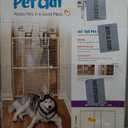 MidWest Homes for Pets Wire Mesh Pet Safety Gate, Dog Gate Expands From 29 - 50 Inches Wide, 44 Inches Tall, Wood, Powder Coated Wire (Large)