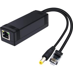 Upgrade SODOLA 30W PoE Splittler, 12V 2.5A Output,IEEE 802.3af/at Standard, Power Over Ethernet Active Splitter Adapter for Security Camera CCTV Surveillance