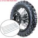 12 inch Rim Spoke Replacement for SSR 50cc 125cc 150cc XR CRF Chinese Dirt Pit Bike Front Or Rear 2.5-12 3.00-12 80/100-12 tire Wheel Rims Hub