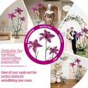 Giant Artificial Flower 3PCS 3D Realistic Waterproof Fake Flowers Durable Easy Maintenance Perfect for Home Garden Weddings Events Christmas Graduation Party Decorations (Swallow-Mauve)