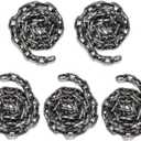 5 Pieces 6 Feet Halloween Chain Props Fake Halloween Plastic Chain Decorations for Prisoner Cosplay Chain Links for Halloween Party Haunted House Accessories