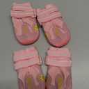 QUMY Dog Shoes for Large Dogs, Medium Dog Boots & Paw Protectors for Winter Snowy Day, Summer Hot Pavement, Water-Resistant in Rainy Weather, Outdoor Walking, Indoor Hardfloors Skid-Resistant Sole (Size 2: 1.9''x2.4''(W*L) (Pack of 4))