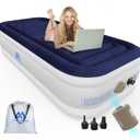 Twin Air Mattress with Built in Pump, 18'' Raise X-Long Comfort Inflatable Mattress for Home & Camping, Portable Twin XL Air Mattress for Adults, Kids, 330lb MAX