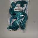 16 PCS Christmas Artificial Glitter Leaves, Blue Glitter Christmas Leaves Picks for Centerpieces, Xmas Tree Ornaments for Vase Garland Wreath Wedding Bouquet Table Home Garden Dcor