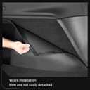 LUCKEASY Rear Trunk Side Full Protective Cover for Tesla Model Y Juniper 2026 2025 5 Seat (Standard & Premium & Performance) TPE Rear Trunk Left & Right Side Wrap Guards Cover Velcro Accessories Black