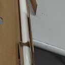 Ivilon Drapery Window Curtain Rod Set - Square Design 1 1/8 Rod. 28 to 48 Inch. Ivory/White