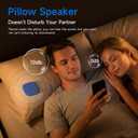 TAZATA Under Pillow Sleep Speaker, Ultra-Thin Flat Bluetooth Pillow Speaker