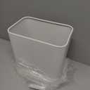 Cesun Small Bathroom Trash Can 2.1 Gallon Wastebasket, Modern Metal Garbage Can Office Waste Basket, White Stainless Steel Trash Bin for Bedroom, Home Office, Toilet, rv, Near Desk, Under Sink.