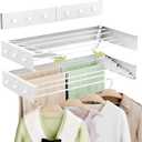 Foldable Wall-Mounted Clothes Drying Rack, 31.5 Inches, Holds up to 60 lbs, 31.5'' Long