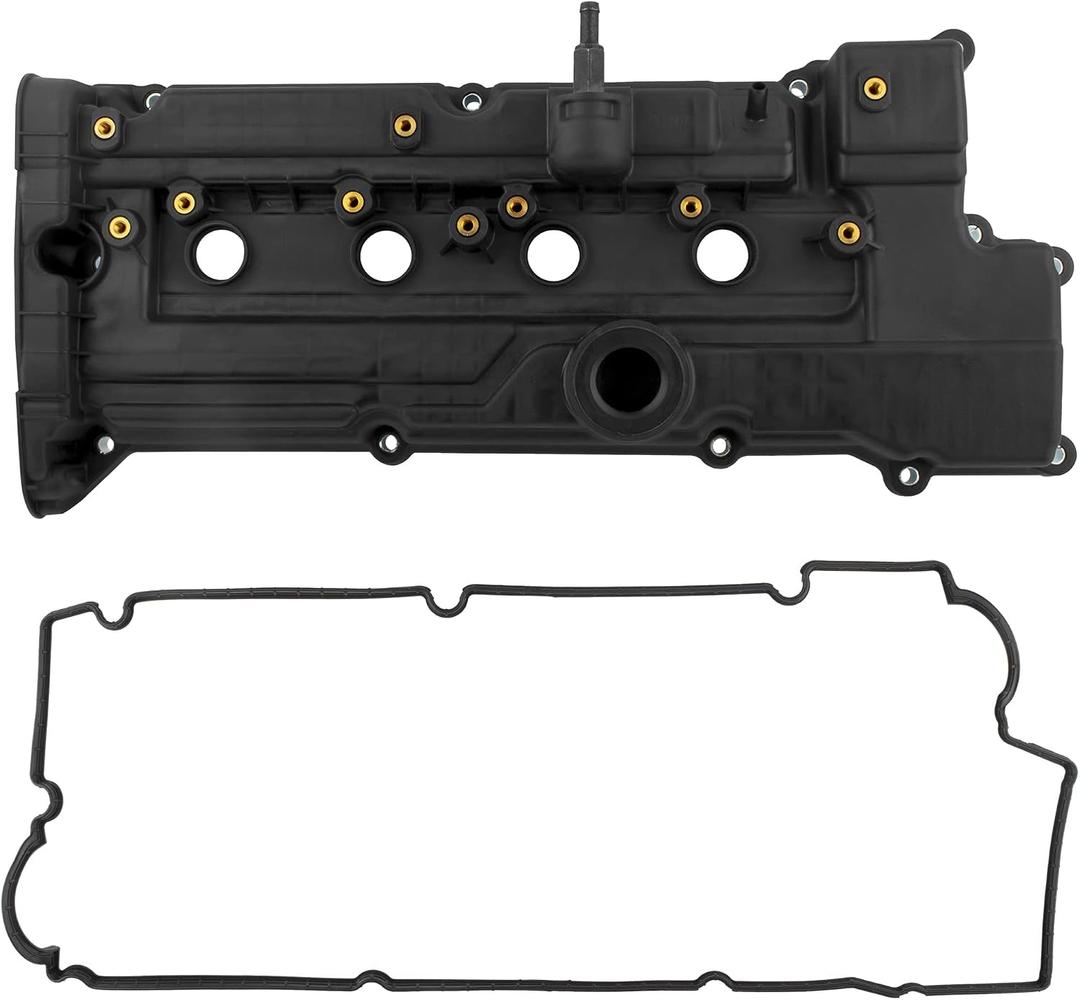 BOXI Engine Valve Cover w/Gasket Replacement for Hyundai Accent/for Kia Rio Rio5 1.6L DOHC L4 16V 2006 2007 2008 2009 2010 2011 | Replaces 264-990 22441-26801 2241026855
