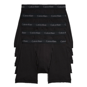 Calvin Klein Men's Cotton Stretch  5-Pack Boxer Brief Large