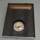 Happy 90th Birthday Glass Clock Gifts for Women, Men - 90 Year Old Birthday Gift with Wooden Light Base for Her Him, Turning 90 Quartz Clock Gift Idea for Mom Dad Unique Decoration