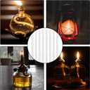 EBaokuup 30 Pcs Long Life Fiberglass Replacement Wicks,10'' Lighting Torches Wick,Citronella Wicks for Bottles,Indoor Decor and Outside Lanterns and Oil Lamps