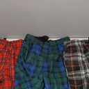IHU 3 Pack Boys Pajama Pants Kids Micro Fleece Pj Bottoms Sleepwear Plaid Lounge Pant with Drawstring Pockets Boy Clothes (12-14 Years, Gray Plaid, Red Plaid, Blue Plaid)
