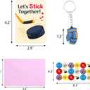 Fancy Land 30 Pack Valentines Cards Classroom Kids Hockey Valentines Day Cards with Keychains Valentine Gift Set Exchange Boys Girls Goody Bag Favors Ice Hockey