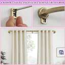 Antique Bronze Disc Curtain Rods, 48-84 Inches Window Curtain Rod,Adjustable Room Darkening Drapery Rod with Aluminum Finials and Brackets,Wrap Around Design
