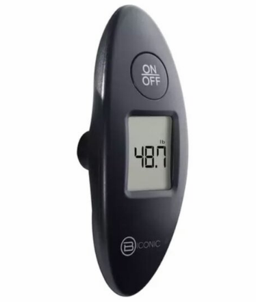 Biconic Digital Luggage Scale with sound indicator, up to 90 lbs, black
