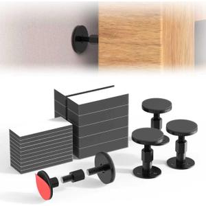 Headboard Stoppers for Wall - Couch Stoppers to Prevent Sliding, 10Pcs (15mm Thick)+10Pcs (5mm Thick) EVA Foam Couch Stoppers and 4Pcs Headboard Stoppers, Easy Install for Bed Cabinet Sofa