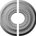 Ekena Millwork CM20LN2 20 5/8"OD x 6 1/4"ID x 1 3/8"P Lauren Ceiling Medallion, Fits Canopies up to 6-1/4", 2 Piece