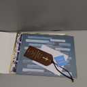 UPAFEXXI-Laminated Bible Tabs for Women and Men (Gold Foil Embossed Lettering) Reposition Large Print tabs, Easy to Read and Apply, 80 Bible Chapters Labels for Easy Navigation (Floral) (White and Bule)