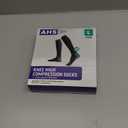 American Hospital Supply Knee High Compression Socks | 15 - 20 mmHg Black Large Lighweight Compression Stockings | Pack of 3 Pairs Therapuetic Support Socks