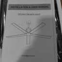 60" SMART CEILING FAN WITH LIGHT, WORKS WITH ALEXA, REMOTE CONTROL, BLACK