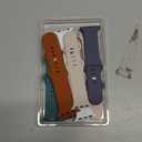 6 Pack Sport Bands Compatible with Apple Watch Band 38mm 40mm 41mm 42mm ,Silicone Waterproof Strap for iWatch Apple Watch Series 11 10 Women Men