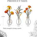 3 Pcs Metal Flowers Wall Arts Rustic Farmhouse Decor Bathroom Wall Decor Dining Room Wall Decor Minimalist Decor Housewarming Gifts (Colorful-C)